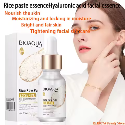 Rice Raw Pulp Serum Hyaluronic Acid Face Essence Nourishing Moisturizing Brightening Firming Serum F