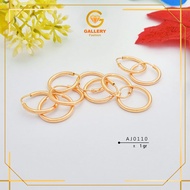 JIPSI GOLD EARRINGS 300 GRADE 6 KARAT/ 6K AND 375 8 KARAT/ SIMPLE 8K/ POLOS AJ1010 AJ058