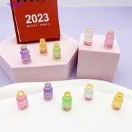 GPHA&gt; 2Pcs Luminous Mini Resin Drink Bottles Yakult Drink Bottles Car Dashboard Toys new
