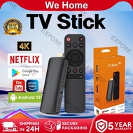 TV Stick Android 12 TV Box 4K 4+64G Turns TV into Smart TV Connected Portable