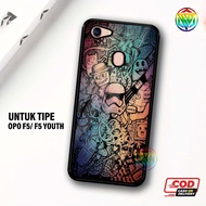 HP Real Case Oppo F5/F5 YOUTH Latest Shiny Case - New Case Glossy casing Oppo F5/F5 YOUTHhp [Motif 3