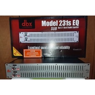 DBX 231S EQ WITH SUB OUTPUT 2 SERIES GRAPHIC EQUALIZER DUAL 31 BAND GRAPHIC EQUALIZER SILVER)