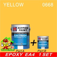 YELLOW 0668 ( 1L ) EA4 FINISH / EA 4 NIPPON PAINT PROTECTIVE COATING / HIGH PERFORMANCE / HEAVY DUTY