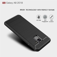 Samsung Galaxy A6 A7 A8 A9 Plus 2018 A90 5G Soft Silicone Shockproof TPU Back Cover For Samsung Galaxy J4 J6 J7 J5 Plus 2017 2018 Brushed Silicone Carbon Fiber Phone Case