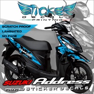 Address Grunge (Customized Design) Sticker Decals