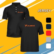 Baju Kerja Dry Fit LALAMOVE Courier Uniform Microfiber Polo T Shirt Tshirt Casual Unisex T-Shirt Jer