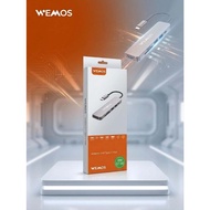 WEMOS 6-in-1 Type-C Hub Adapter HDMI 4K UHD TF/SD Card Reader USB 3.0 Splitter