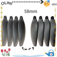 OLINI Folding Propeller Blades, Plastic Black Remote Control Drone Parts, Universal 58mm/66mm Quadco