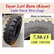 750-15 Tire Light Truck Hino LUG - Tayar 750 - 15 bunga kasar 750R15 750x15 Lori 1 2 3 ton
