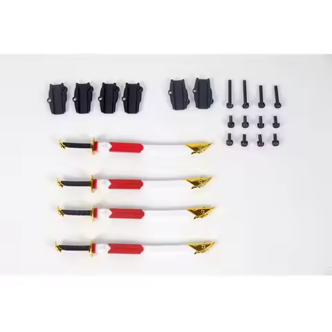 Bw Model Model Accessories Four Kikuichimonji Sword Sets for Rg Mg Mb 1/44 1/100 Mbf-P02 Astray Red 
