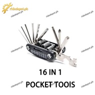 MOTORCYCLE ACCESSORIES ALLEN WRENCH 16 IN 1 POCKET TOOL SPANAR SET WRENCH SET