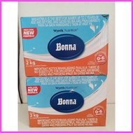 ◶ ☑ ¤ BONNA 0-6 MONTHS 2 KG / 2.4 KG