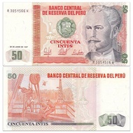 [America] Brand New UNC Peru 50 Indy Banknotes Foreign Coins 1987 P-131b Banknotes20260616