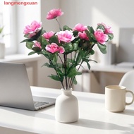LANGMENGXUAN Artificial Azalea Flowers Branches, Fake Flowers Simulation Plant Simulation Azalea Flo