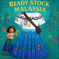 (Ready Stock) Encanto Inspired Mirabel Dress Costume for Kids & Adults Princess Cosplay Outfit Hallo
