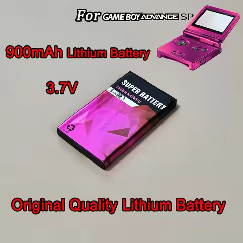 3.7V 900mAh Rechargeable Lithium Battery for GBA SP & NDS Original Quality Battery Replacement for N
