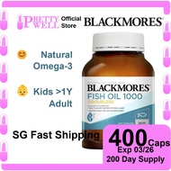 💗🇸🇬 Blackmores Odorless Fish Oil 400 Capsules Exp 03/26