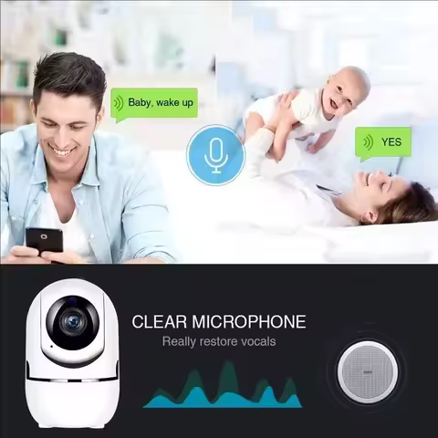 WiFi IP Camera: Smart Home Auto Tracking, 1080P, Full Night Vision, Wireless CCTV Baby Security