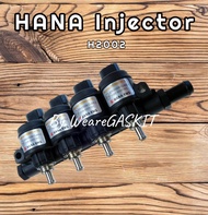 รางหัวฉีดแก๊ส LPG HANA รุ่น H2002 สีแดง นำเข้าจากประเทศเกาหลี ใช้กับรถยนต์ติดตั้งแก๊ส 4 สูบ