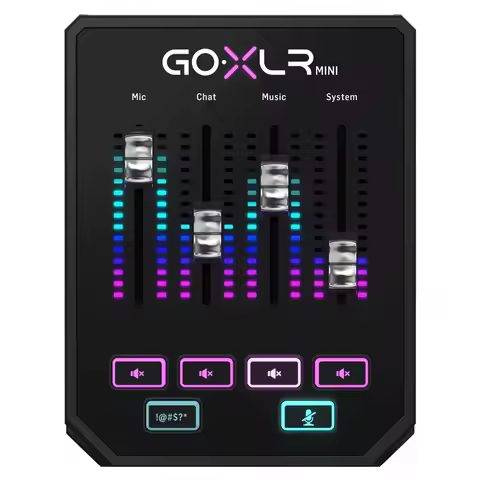 TC-Helicon GO XLR MINI USB Audio Interface /Mixer with USB Audio Interface Midas Preamp for Livestre