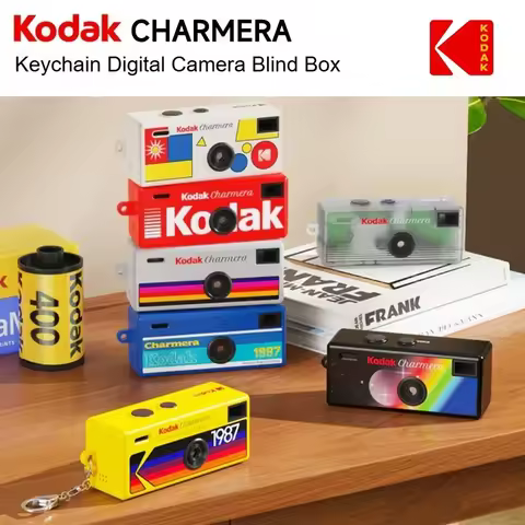 KODAK 1987 CHARMERA Mini Digital Camera Keychain Digicam 1.6MP Video Retro Film Filter Bag Charm Gif