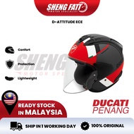 DUCATI D-ATTITUDE ECE HELMET Full Face Helmet Motor Visor Topi Keledar Keselamatan Full Face Original Superbike SIRIM