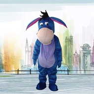 Little Donkey Cartoon Doll Costume Gray Blue Il Donkey cos Clothes Adult Walking Doll Performance Co