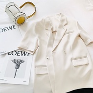 Blazer short sleeve 1-layer office women's shirt