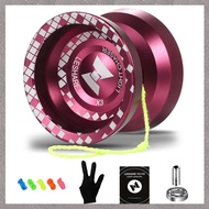 (VCBZ) Yoyo Unresponsive Professional Yoyo with Ball Bearing Mosaic Extraordinary Yoyo Easy to Use R