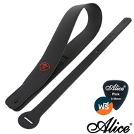 Alice Bass Guitar Strap Electric Faux Leather Material Width 7 Cm Model A040-P4 + Pick ** There Is A