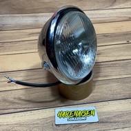 batok lampu pesek jute set reflektor depan autopal 5 inch H4 cb gl mega pro tiger chrome termurah