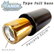 HKS RACING CAR EXHAUST, UNIVERSAL GOLD COLOR BASS SOUND HKS Muffler HKS Exhaust