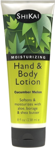 ShiKai Hand & Body Lotion (Cucumber Melon, 8oz) | Daily Moisturizing Skincare for Dry and Cracked Ha
