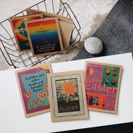 Papemelroti Easter Greeting Card | Bible Verse Christian Religious | Card with Envelope