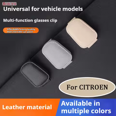 1PC Car Sun Visor Glasses Clips Interior Eyeglasses Storage Holder Compact Storage For Citroen C4 CA