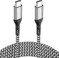 15FT Long USB-C to USB-C Cable 100W,Type-C 20V/5A Fast PD Charger Braided Cord for MacBook Pro, iPad