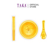 TAKA Jewellery 999 Pure Gold Wealth Bowl Set Display Piece