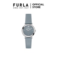 Furla Easy Shape Silver Tone Case Dial Watch - Blue