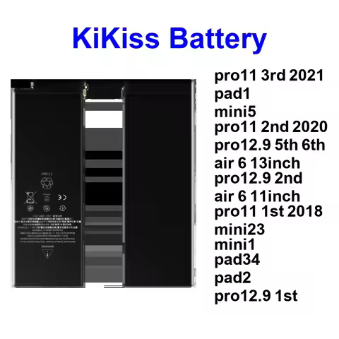 MINI23 PAD34 For Apple iPad Air 1 2 3 4 6 13 11 Inch 12.9 5TH A1577 A1584 A1652 Pro Mini 2021 Batter