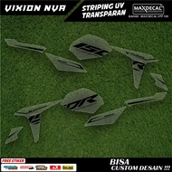 Transparent Stickers for Old Vixion Motorcycle Body Accessories, Premium Racing Motif Variation Desi