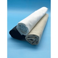 1 tấm vải lanh thêu, nhiều màu'sắc - Trắng, Be, Xanh da trời, Xanh navy, Đen, Kích thước: 19,69 X 59