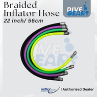 Miflex Braided Inflator Hose 22inch 56cm Scuba Diving