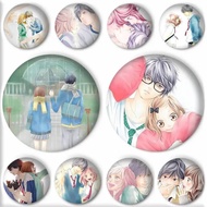 Cartoon Anime A-Ao Haru Ride Manga Badge Round Art Brooch Clothes Backpack Accessories Lapelnd Laser