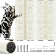 Cat Tree Replacement Post, 2 Pack 9.84in (Connectable to 19.7in/50cm) Cat Scratching Post with M8 Sc