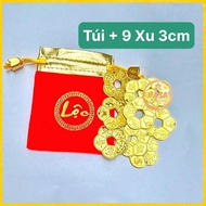 [ peace of mind ] (free fortune bag) Set of 9 Apricot Blossom Coins, Fortune Coins for Women, and 7 