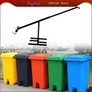 MagiDeal Manual Trash Compactor Waste Bin Compactor Free up Space in Bins Trash Can Household Long H