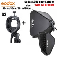 Godox SGUV Softbox with S3 Bracket for Camera Flash Speedlite V100 V1Pro V1 V860III  TT685II TT600 A