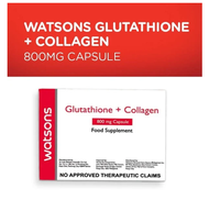 WATSONS Glutathione + Collagen 800mg 30 Capsules