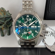Iwc/pilot Timing Green Disc IW388104 Back Transparent Sports Leisure