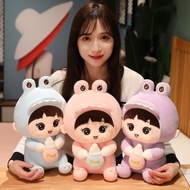 Mainan Boneka Lucu Bayi Perempuan Cosplay Custom Hewan Katak